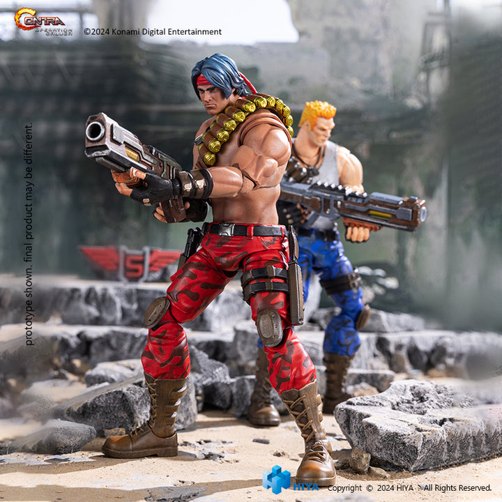 Hiya toys EXQUISITE BASIC Series Bill Rizer/Lance Bean action figure from Contra: Operation Galuga