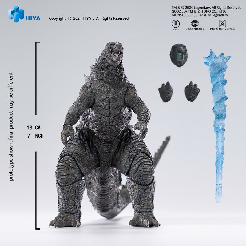 HIYA Exquisite Basic+ Series  None Scale 7 Inch Godzilla vs. Kong Heat Ray Godzilla Action Figure