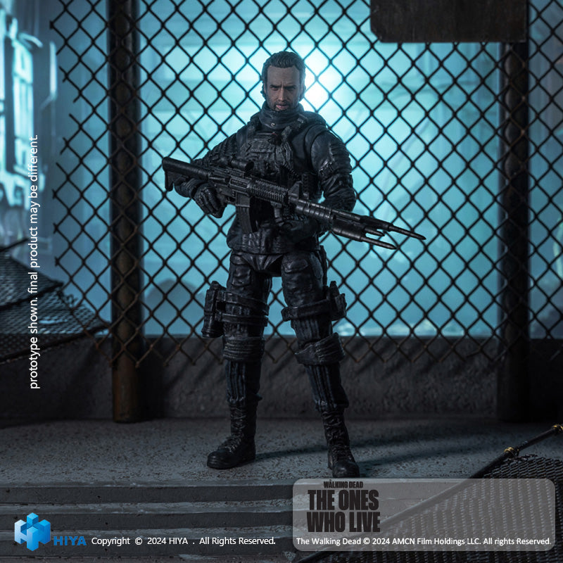 HIYA Exquisite Mini Series 1/18 Scale 4 Inch The Walking Dead The Ones Who Lived Rick Action Figure