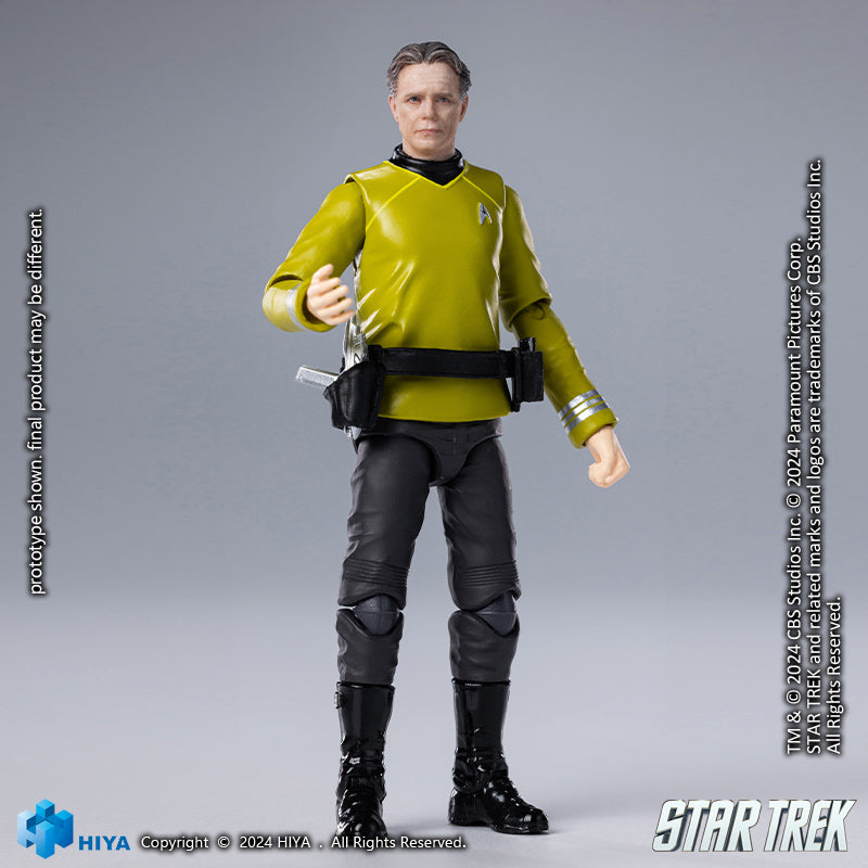 HIYA Exquisite Mini Series 1/18 Scale 4 Inch STAR TREK 2009 Pike Action Figure