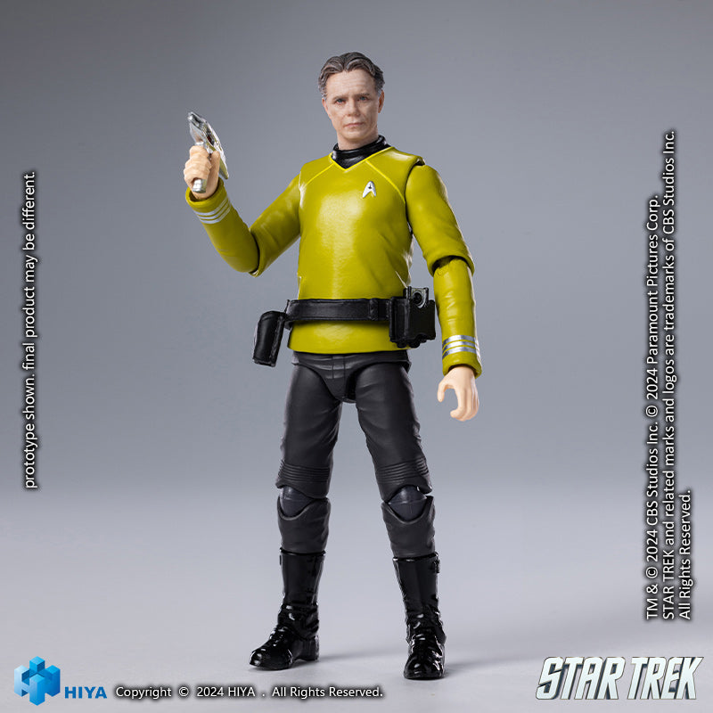 HIYA Exquisite Mini Series 1/18 Scale 4 Inch STAR TREK 2009 Pike Action Figure