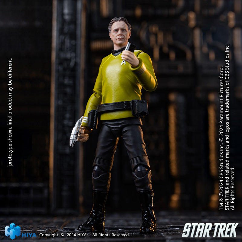 HIYA Exquisite Mini Series 1/18 Scale 4 Inch STAR TREK 2009 Pike Action Figure