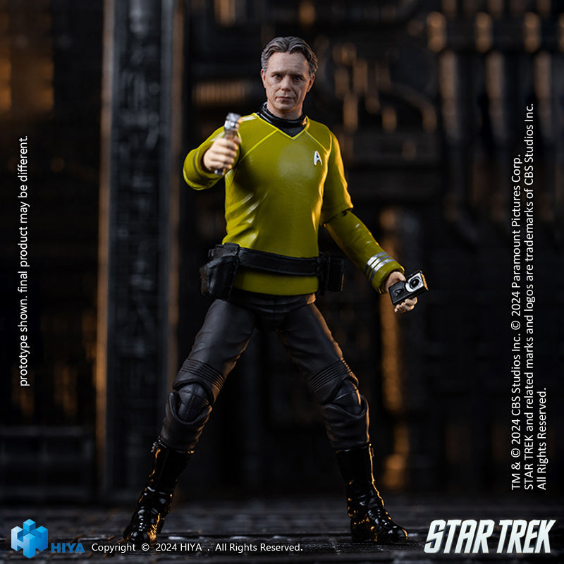 HIYA Exquisite Mini Series 1/18 Scale 4 Inch STAR TREK 2009 Pike Action Figure