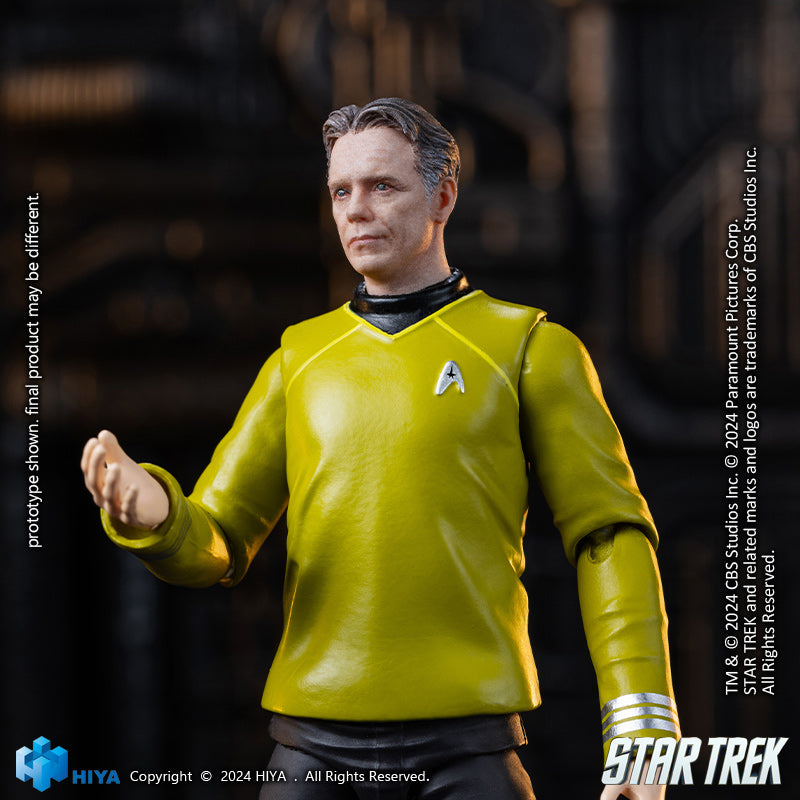 HIYA Exquisite Mini Series 1/18 Scale 4 Inch STAR TREK 2009 Pike Action Figure