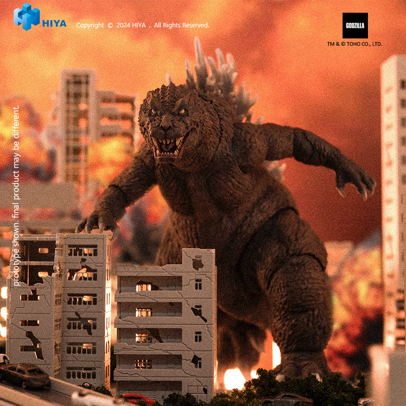 HIYA Exquisite Basic Series None Scale 7 Inch Godzilla, Mothra and King Ghidorah: Giant Monsters All-Out Attack (2001) Godzilla Action Figure