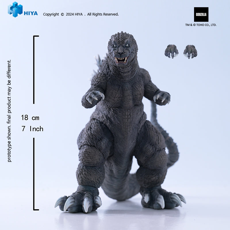 HIYA Exquisite Basic Series None Scale 7 Inch Godzilla, Mothra and King Ghidorah: Giant Monsters All-Out Attack (2001) Godzilla Action Figure