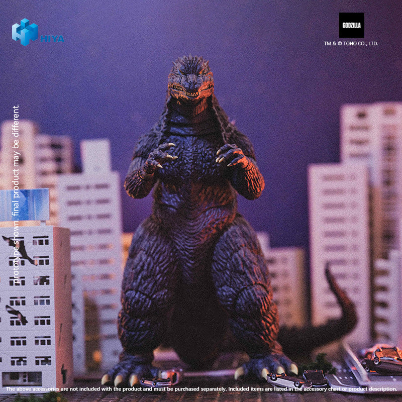 HIYA Exquisite Basic Series  None Scale 7 Inch Godzilla AGAINST MECHAGODZILLA Godzilla Action Figure