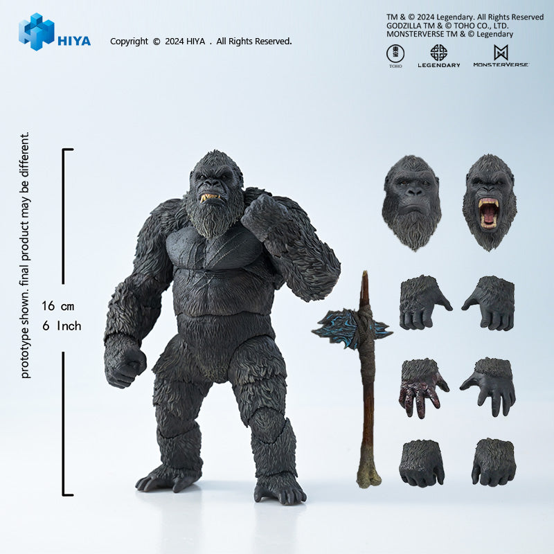 HIYA Exquisite Basic Series  None Scale 6 Inch Godzilla x Kong The New Empire Godzilla kong Action Figure