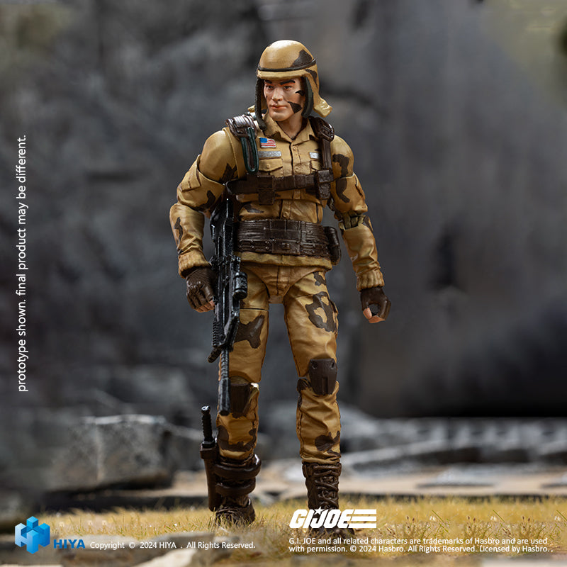 HIYA Exquisite Mini Series 1/18 Scale 4 Inch G.I.Joe Dusty Action Figure