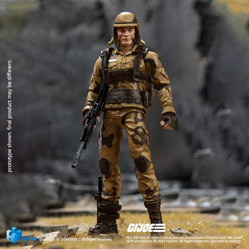 HIYA Exquisite Mini Series 1/18 Scale 4 Inch G.I.Joe Dusty Action Figure