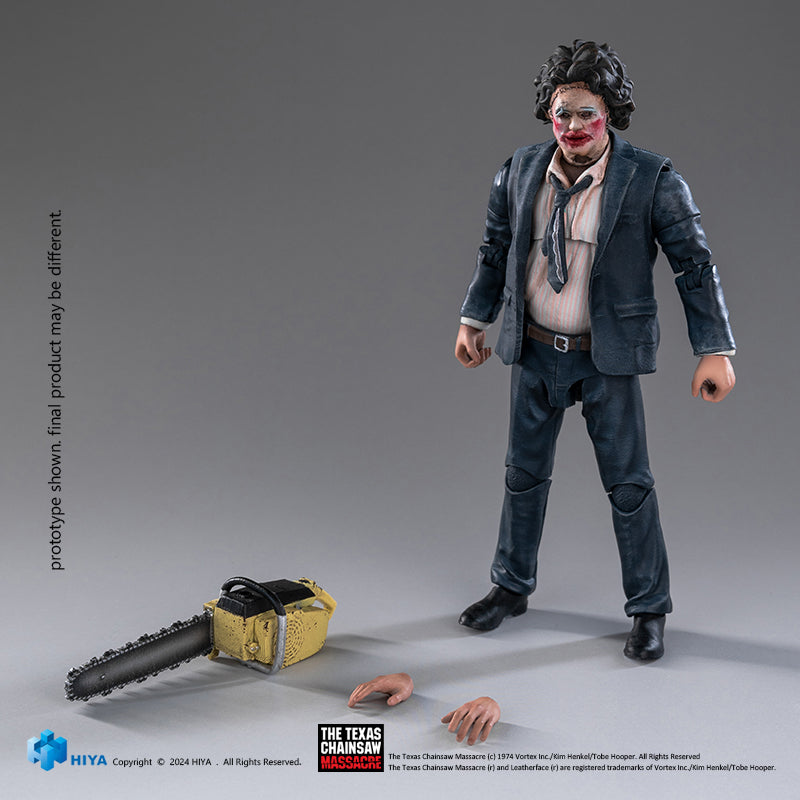 HIYA Exquisite Mini Series 1/18 Scale 4 Inch Texas Chainsaw Massacre 1974 LeatherFace - Pretty Woman Mask Action Figure