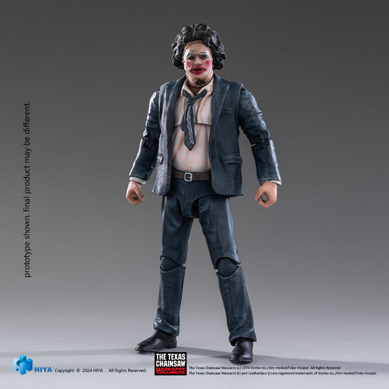 HIYA Exquisite Mini Series 1/18 Scale 4 Inch Texas Chainsaw Massacre 1974 LeatherFace - Pretty Woman Mask Action Figure