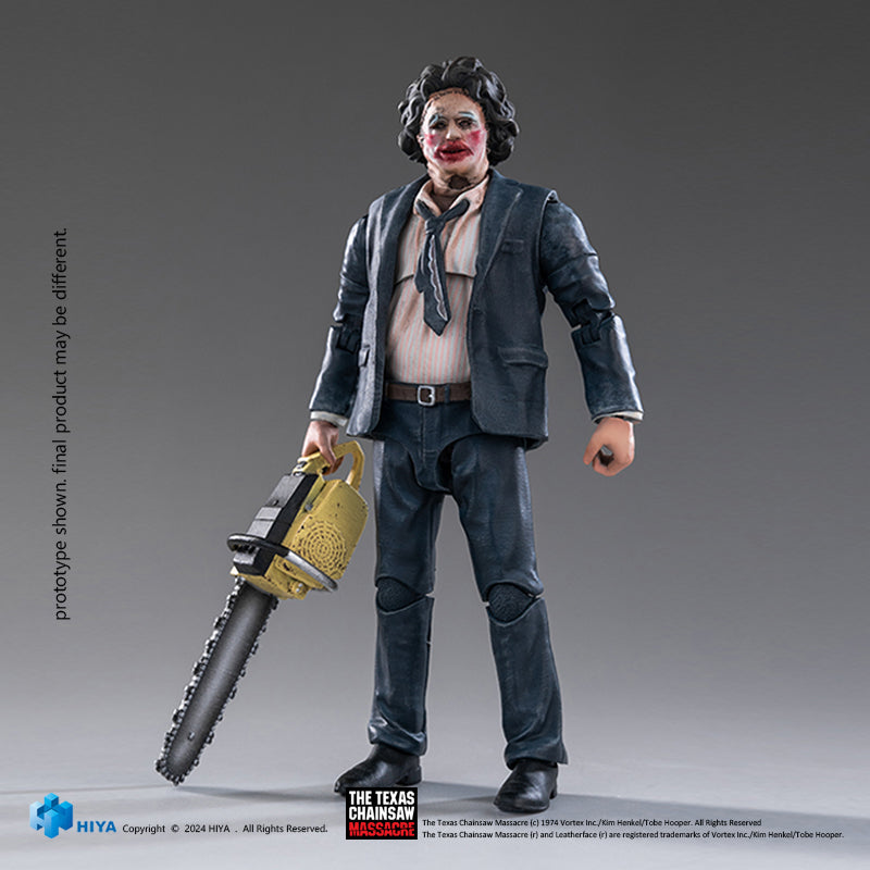 HIYA Exquisite Mini Series 1/18 Scale 4 Inch Texas Chainsaw Massacre 1974 LeatherFace - Pretty Woman Mask Action Figure