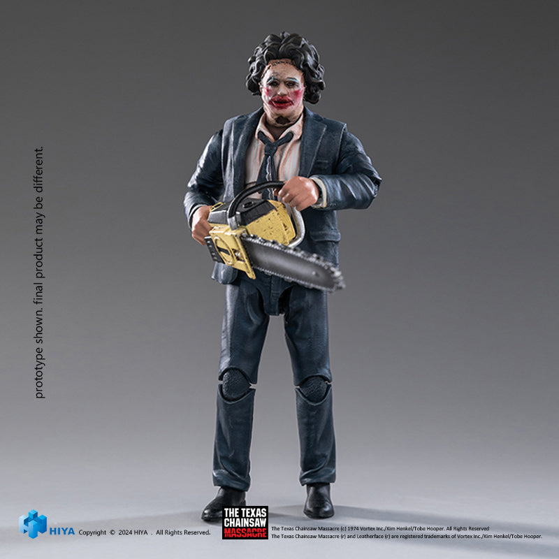 HIYA Exquisite Mini Series 1/18 Scale 4 Inch Texas Chainsaw Massacre 1974 LeatherFace - Pretty Woman Mask Action Figure