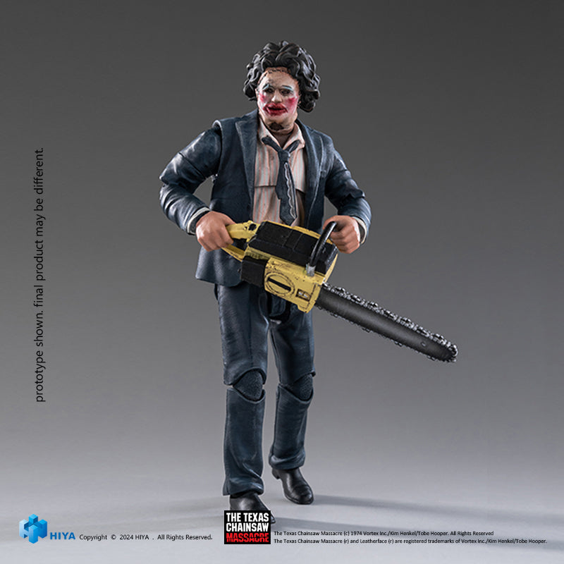 HIYA Exquisite Mini Series 1/18 Scale 4 Inch Texas Chainsaw Massacre 1974 LeatherFace - Pretty Woman Mask Action Figure