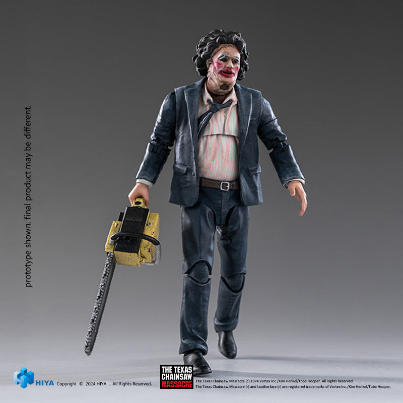 HIYA Exquisite Mini Series 1/18 Scale 4 Inch Texas Chainsaw Massacre 1974 LeatherFace - Pretty Woman Mask Action Figure