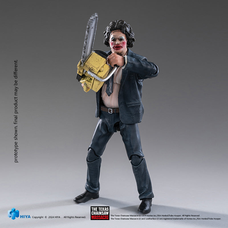 HIYA Exquisite Mini Series 1/18 Scale 4 Inch Texas Chainsaw Massacre 1974 LeatherFace - Pretty Woman Mask Action Figure