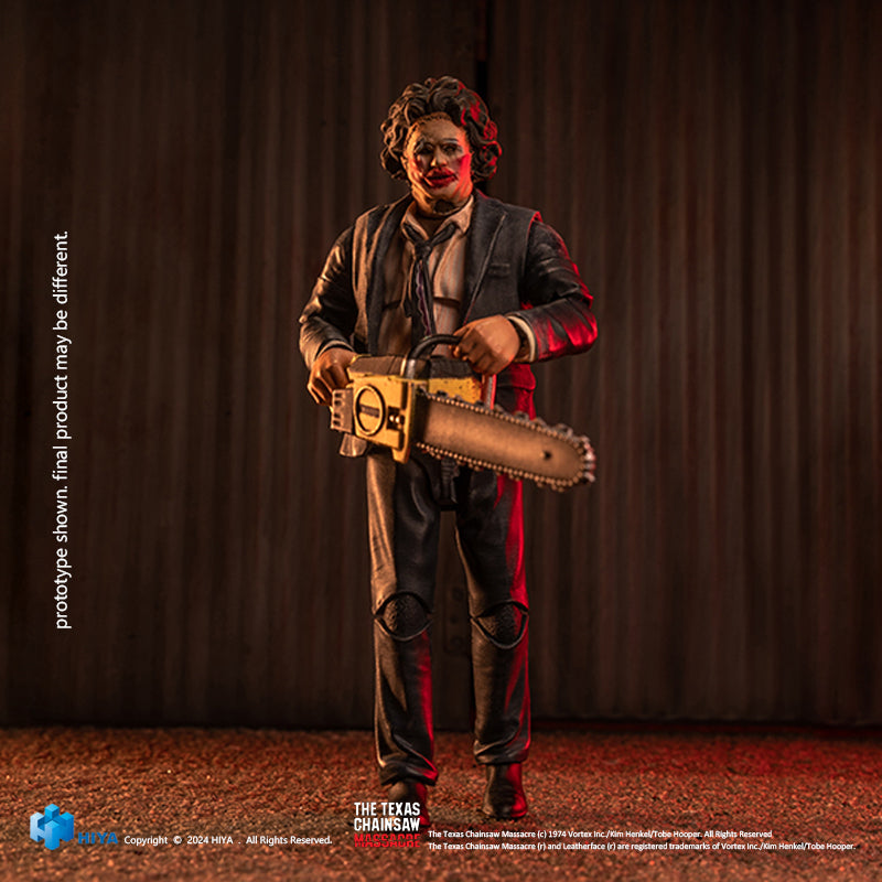 HIYA Exquisite Mini Series 1/18 Scale 4 Inch Texas Chainsaw Massacre 1974 LeatherFace - Pretty Woman Mask Action Figure