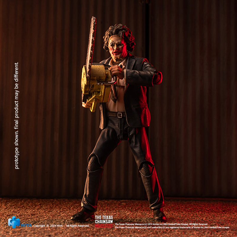 HIYA Exquisite Mini Series 1/18 Scale 4 Inch Texas Chainsaw Massacre 1974 LeatherFace - Pretty Woman Mask Action Figure