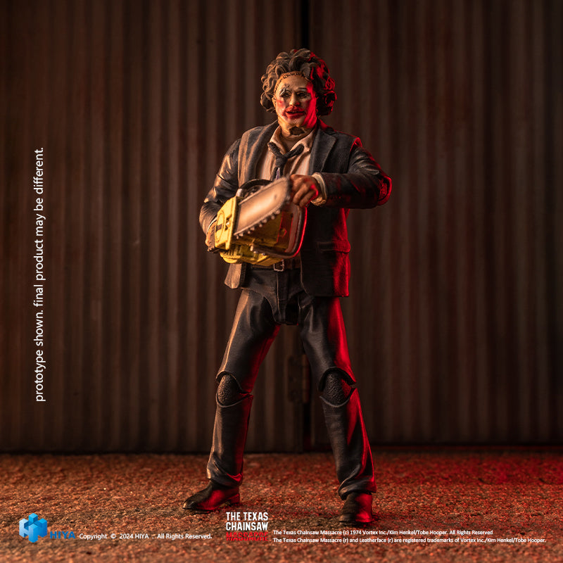 HIYA Exquisite Mini Series 1/18 Scale 4 Inch Texas Chainsaw Massacre 1974 LeatherFace - Pretty Woman Mask Action Figure