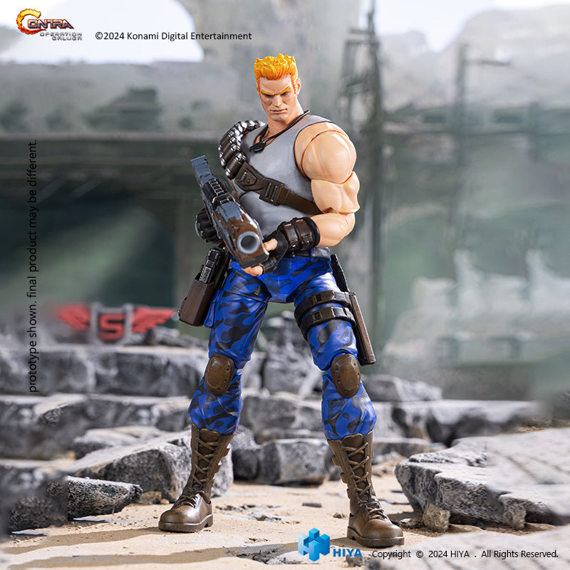 HIYA Exquisite Basic Series 1/12 Scale 6 Inch Contra Operation Galuga Bill Rizer Action Figure