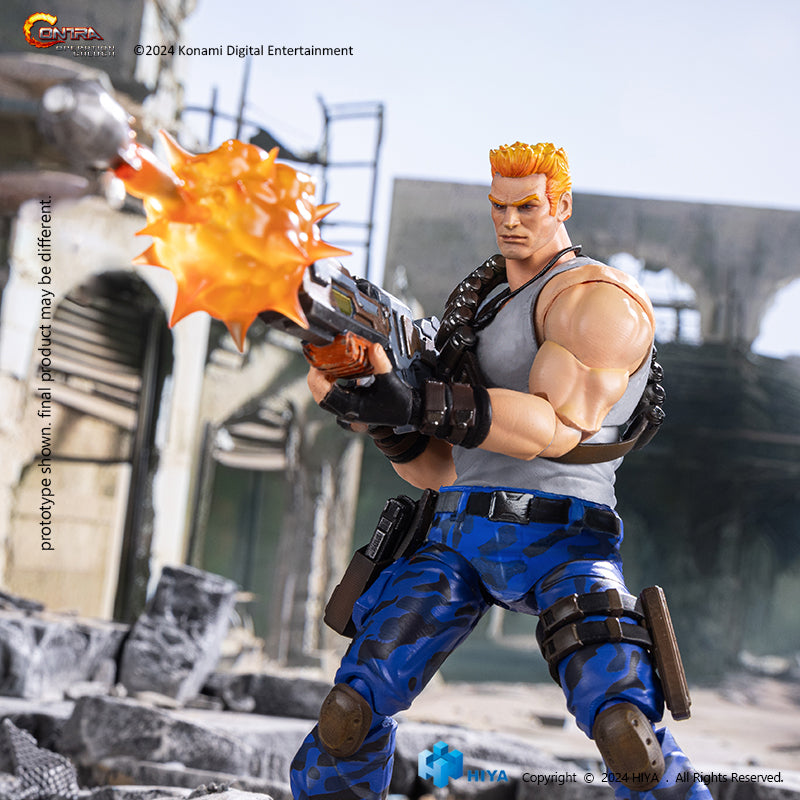 HIYA Exquisite Basic Series 1/12 Scale 6 Inch Contra Operation Galuga Bill Rizer Action Figure