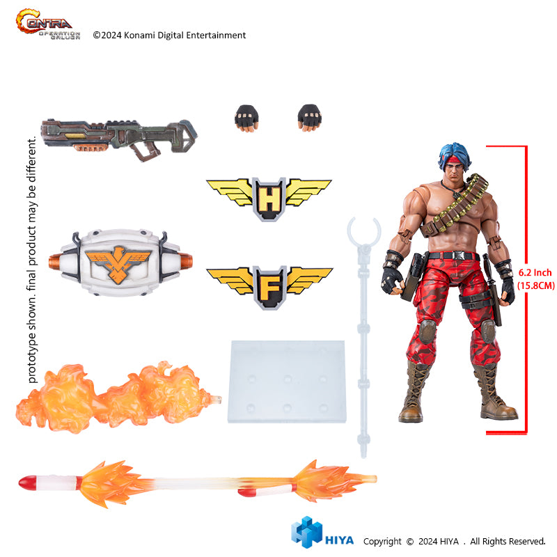 HIYA Exquisite Basic Series 1/12 Scale 6 Inch Contra Operation Galuga Lance Bean Action Figure