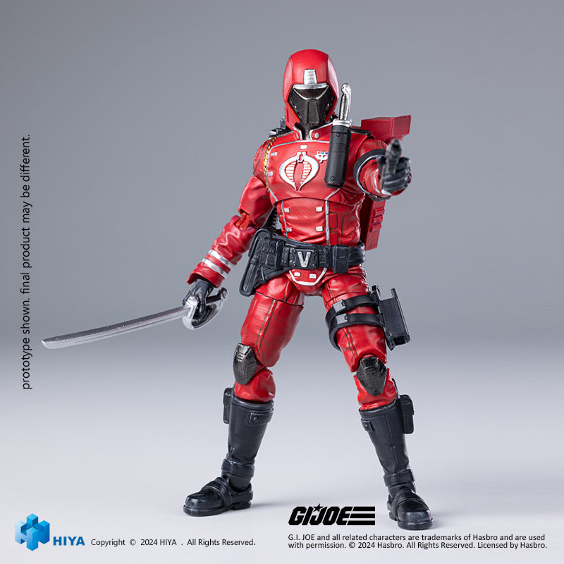 HIYA Exquisite Mini Series 1/18 Scale 4 Inch G.I.Joe Crimson Guard Action Figure