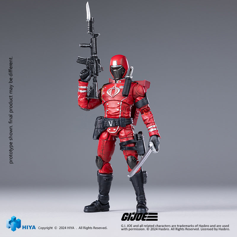 HIYA Exquisite Mini Series 1/18 Scale 4 Inch G.I.Joe Crimson Guard Action Figure