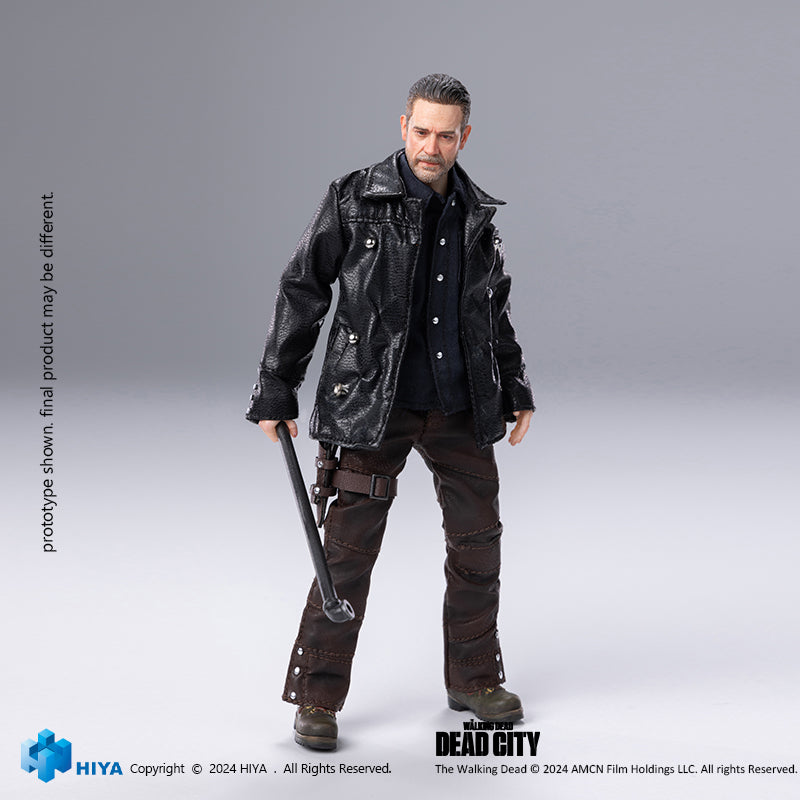 HIYA Exquisite Super 1/12 Scale 6 Inch The Walking Dead  Dead City Negan Action Figure