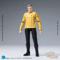 HIYA Exquisite Mini Series 1/18 Scale 4 Inch Star Trek Strange New Worlds Pike Action Figure