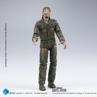 HIYA Exquisite Mini Series 1/18 Scale 4 Inch The Walking Dead  Daryl Dixon Dark Eyes Walker Action Figure