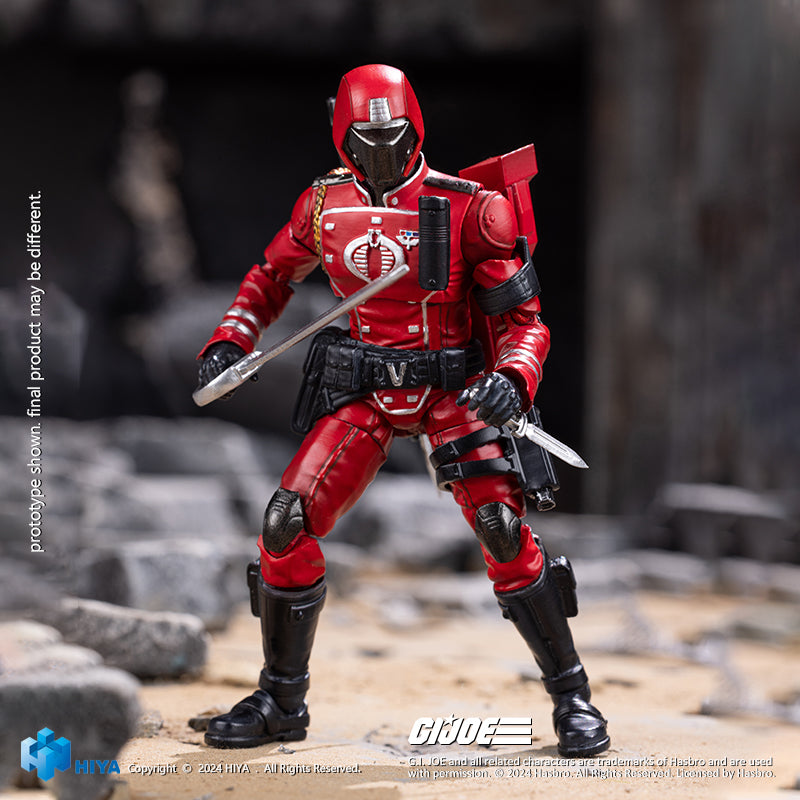 HIYA Exquisite Mini Series 1/18 Scale 4 Inch G.I.Joe Crimson Guard Action Figure