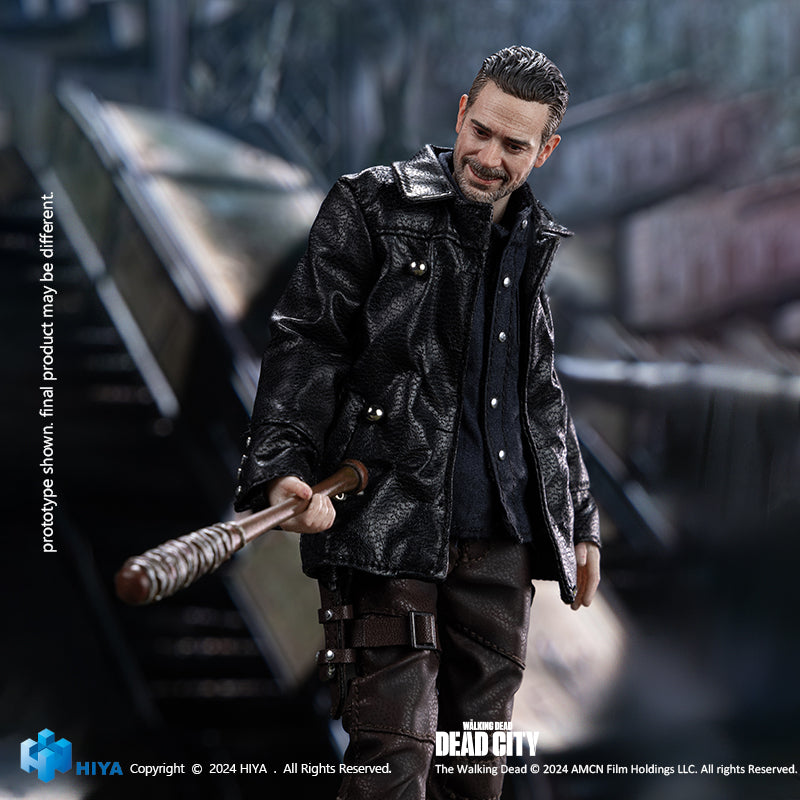 HIYA Exquisite Super 1/12 Scale 6 Inch The Walking Dead  Dead City Negan Action Figure