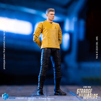 HIYA Exquisite Mini Series 1/18 Scale 4 Inch Star Trek Strange New Worlds Pike Action Figure