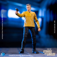 HIYA Exquisite Mini Series 1/18 Scale 4 Inch Star Trek Strange New Worlds Pike Action Figure