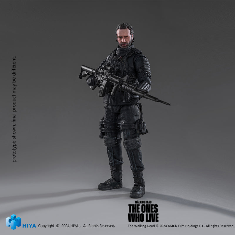 HIYA Exquisite Mini Series 1/18 Scale 4 Inch The Walking Dead The Ones Who Lived Rick Action Figure