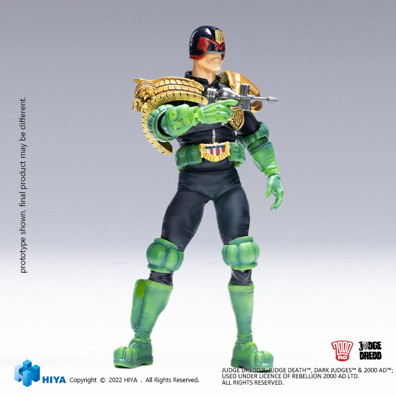 HIYA Exquisite Mini Series 1/18 Scale 4 Inch JUDGE DREDD Judge Dredd  Action Figure